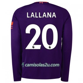 Camisolas de Futebol Liverpool Lallana 20 Equipamento Alternativa 2018/19 Manga Comprida